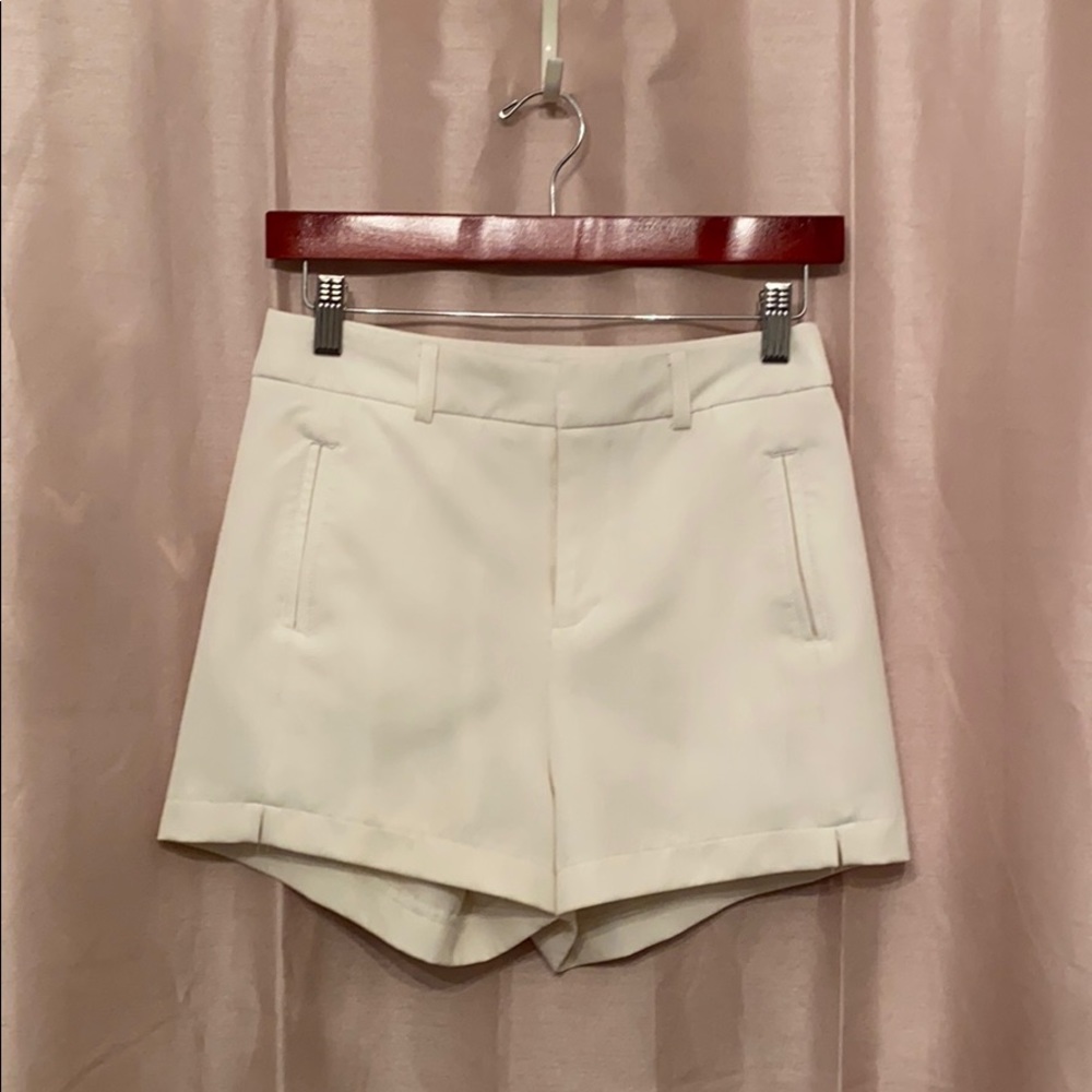 White shorts size small